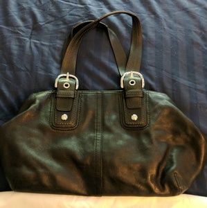 Black Leather Coach Bag
