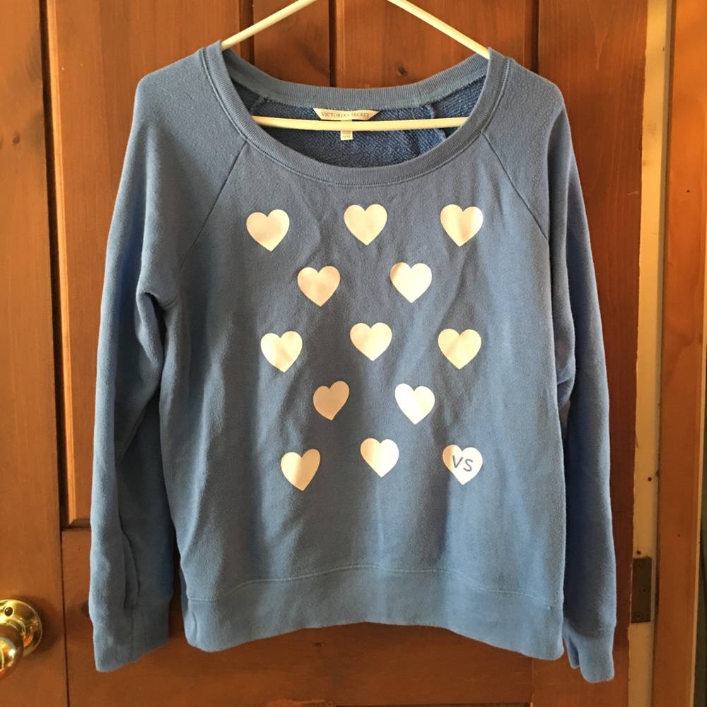 Cute Victoria secret heart sweatshirt