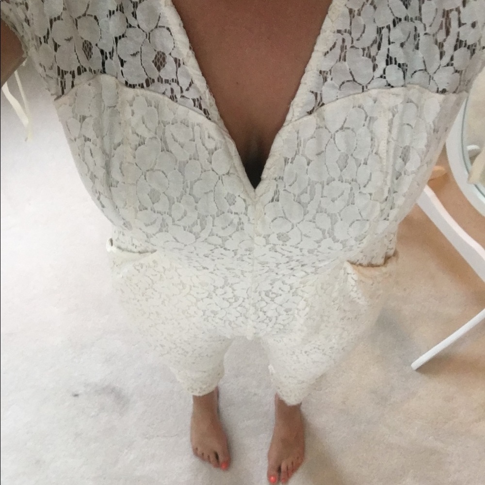 White Lace Jumpsuit