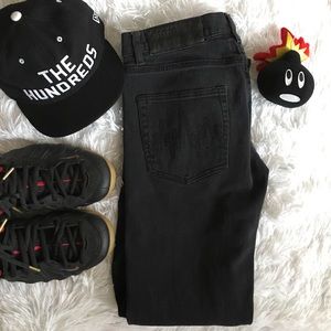 The Hundreds black skinny jeans