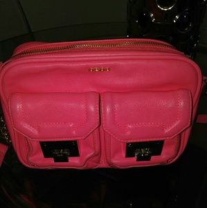 Neon Pink Bebe Satchel
