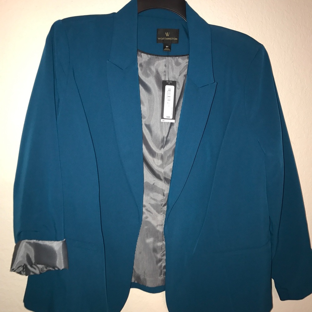 Teal Blazer 3x