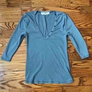 Urban outfitters blue cotton top XS