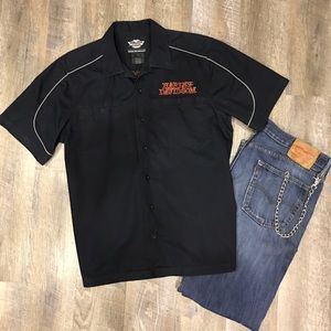 Men's Harley Davidson Button-Up