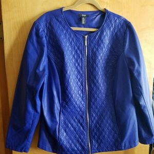 NEW WOMENS FAUX LEATHER JACKET