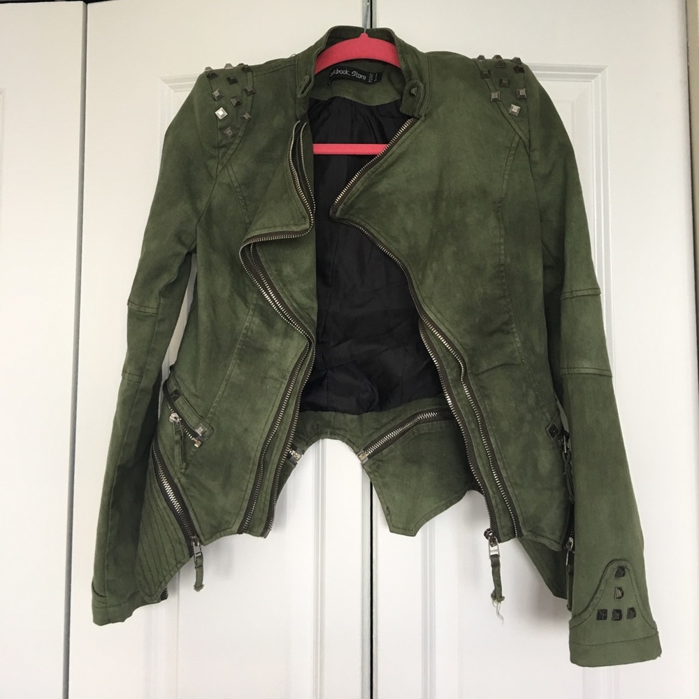 Lookbook store army studded jacket