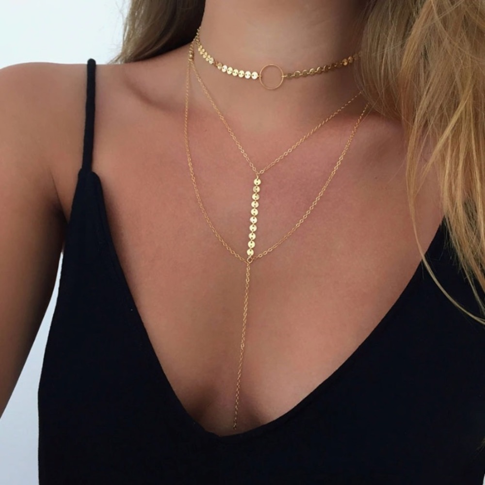 SILVER - SIGGY ♡ Layered Necklace - Picture 4 of 6