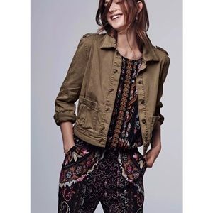 Anthropologie Hei Hei Cropped Military Jacket