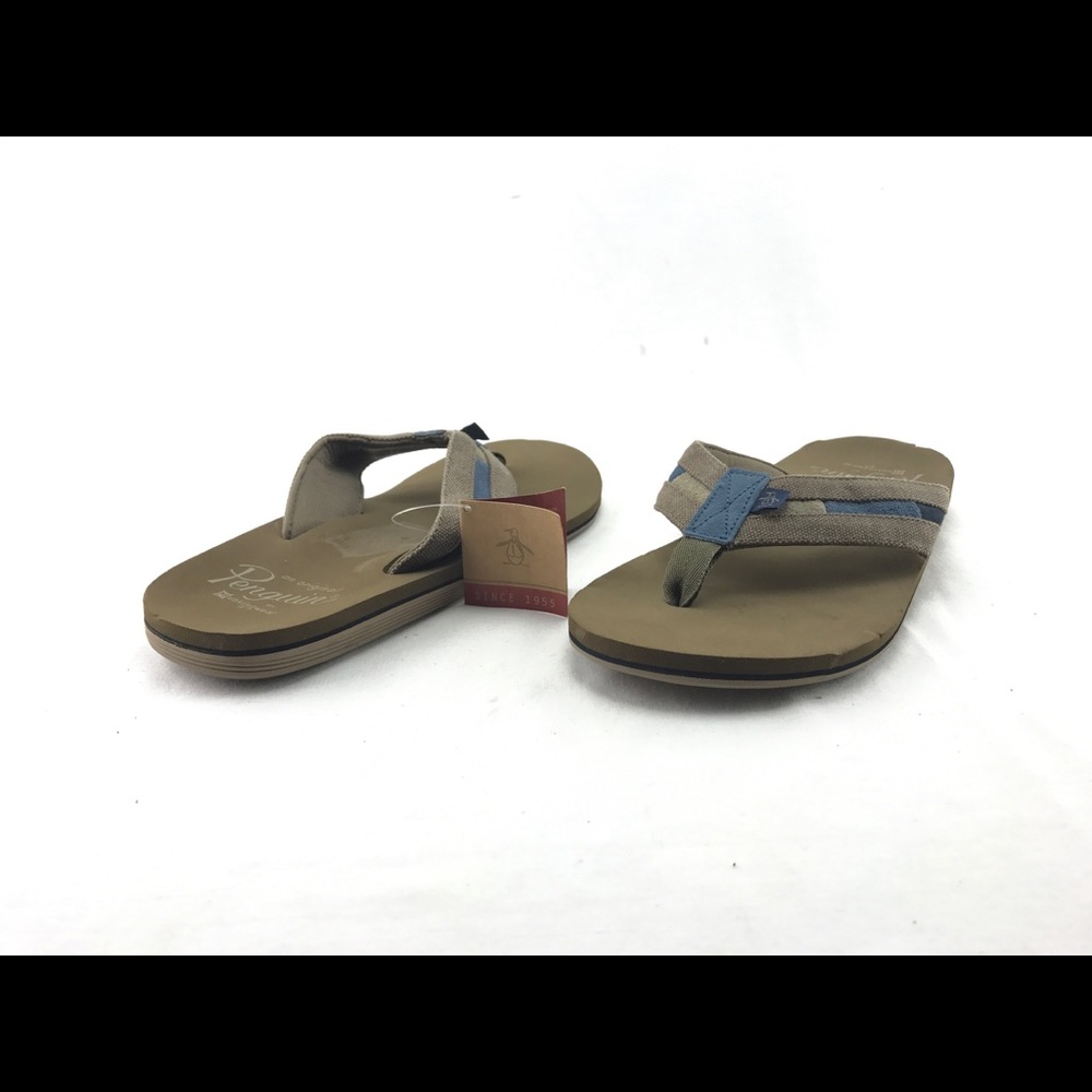 Men's Green Flip Flop Sandals US Size 7M  #A245