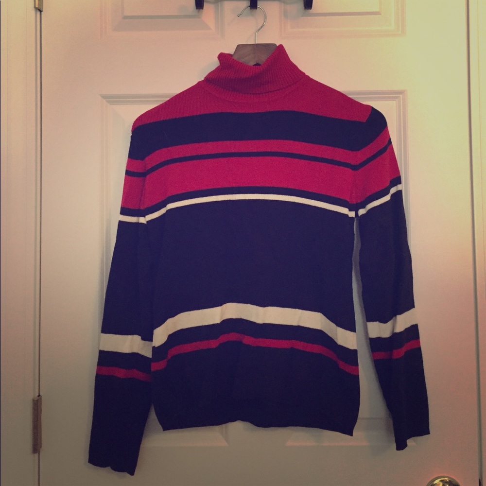 Red Holiday Turtleneck Sweater