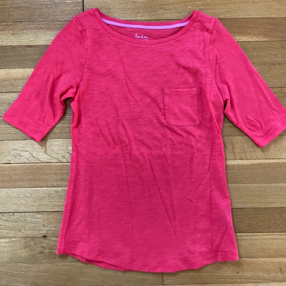 Boden lightweight boatneck tee