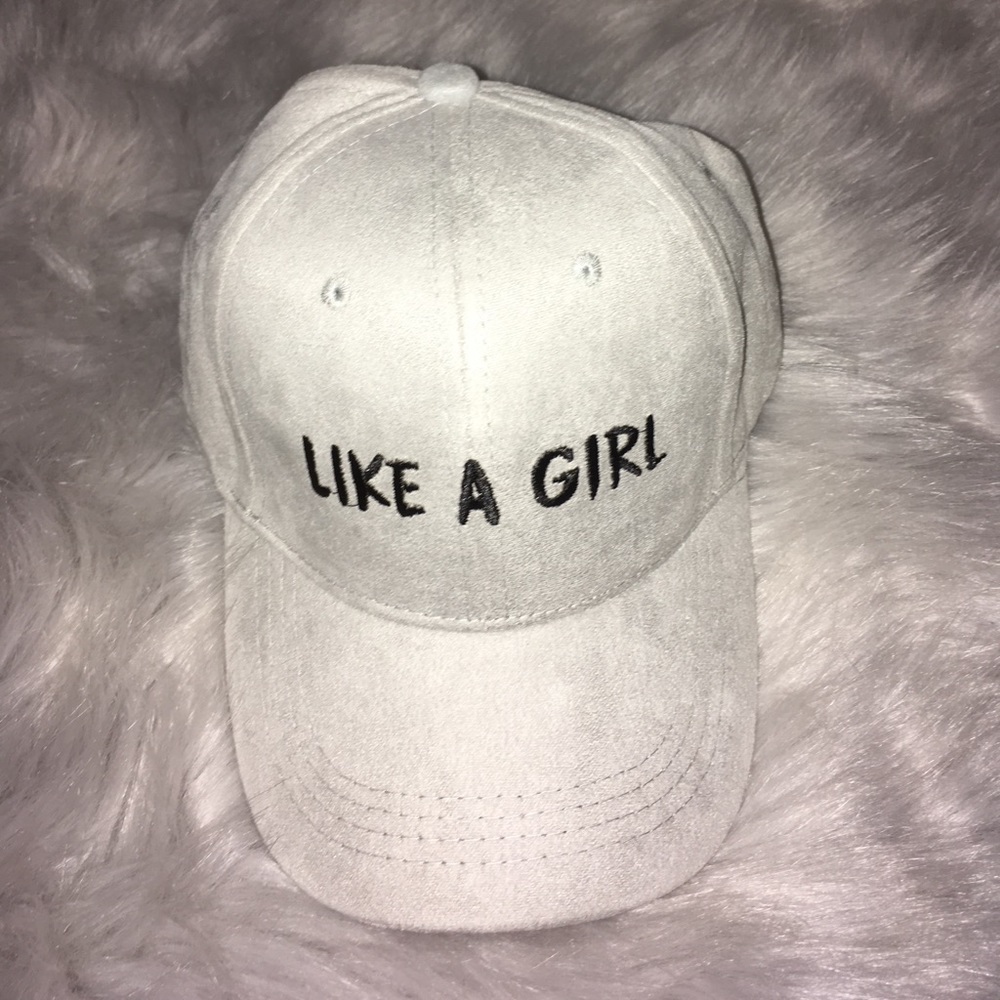 New Faux Suede "Like A Girl" Cap
