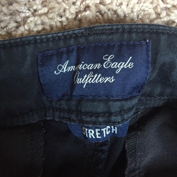American Eagle Black Jean Shorts Size 2 - Picture 2 of 5