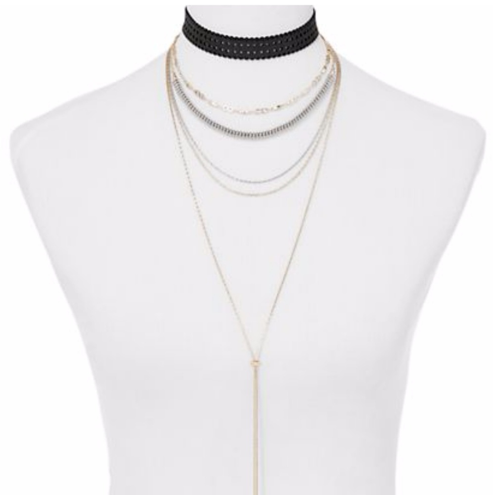 Lariat choker necklace