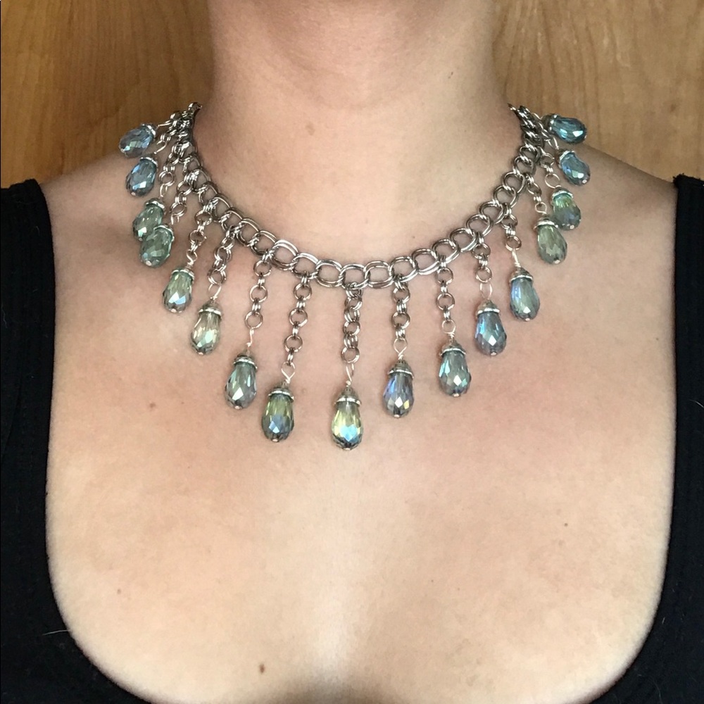 🚨SOLD🚨✨Chandelier Teardrop Statement Necklace✨