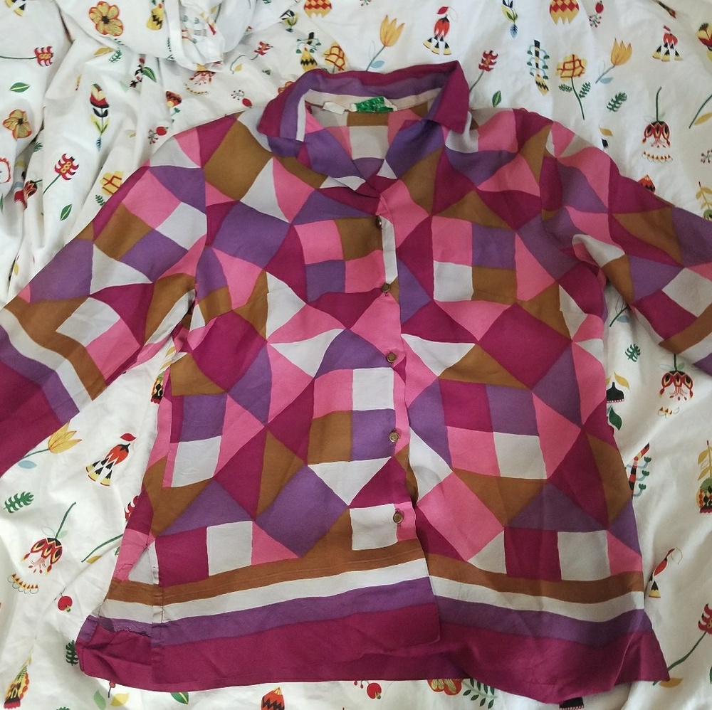 VINTAGE Alex Coleman 3/4 sleeve button up
