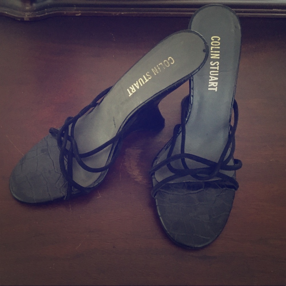 Black Suade Wedges