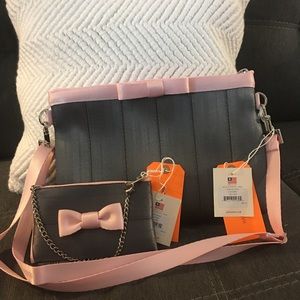 Seatbelt Clutch and Coin purse
