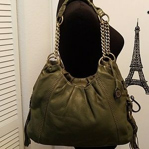 THE SAK LEATHER HOBO HANDBAG