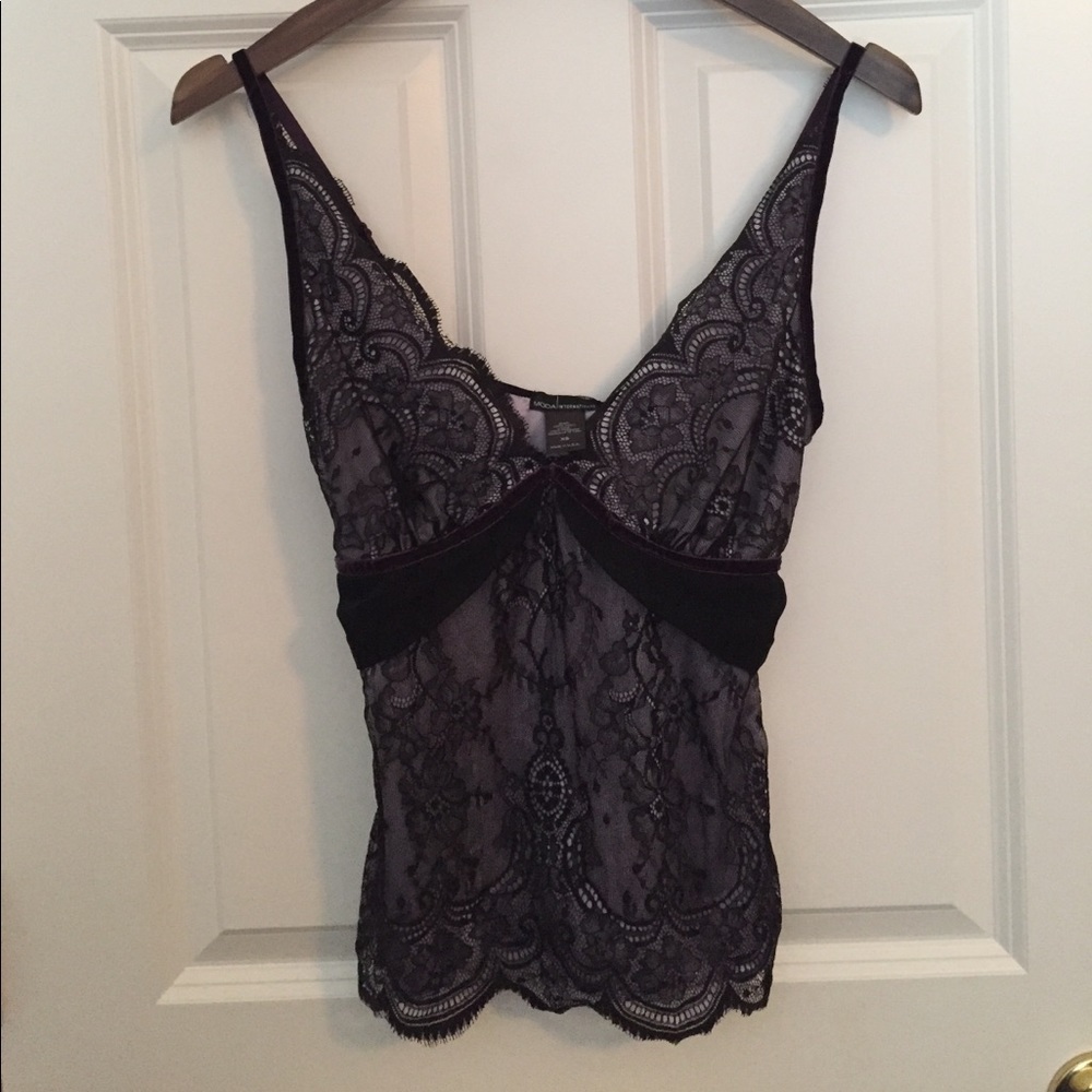 Black and Purple Dress Top