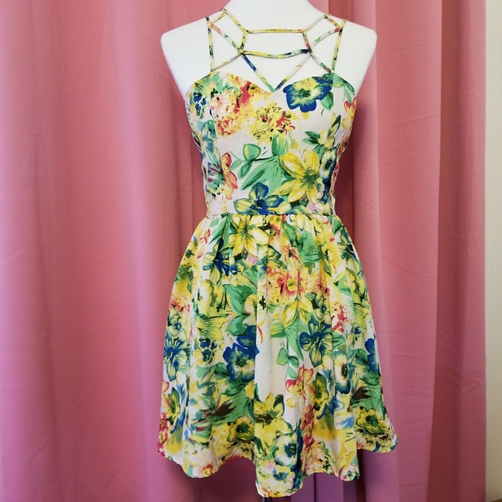 Strappy Floral Dress