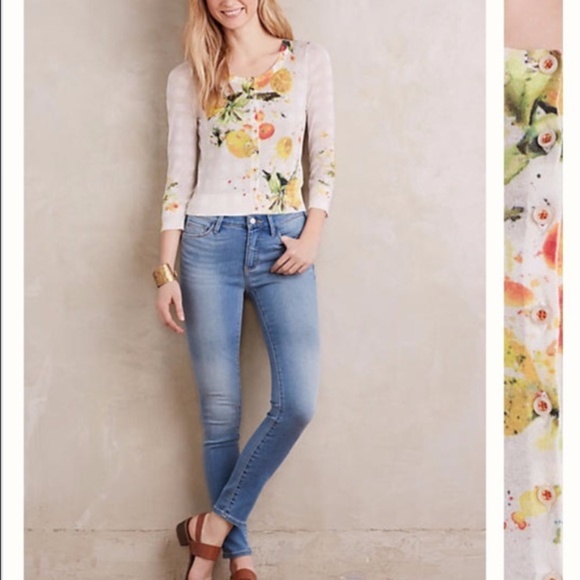 Anthropologie Citron Cardigan by HWR - Picture 2 of 5