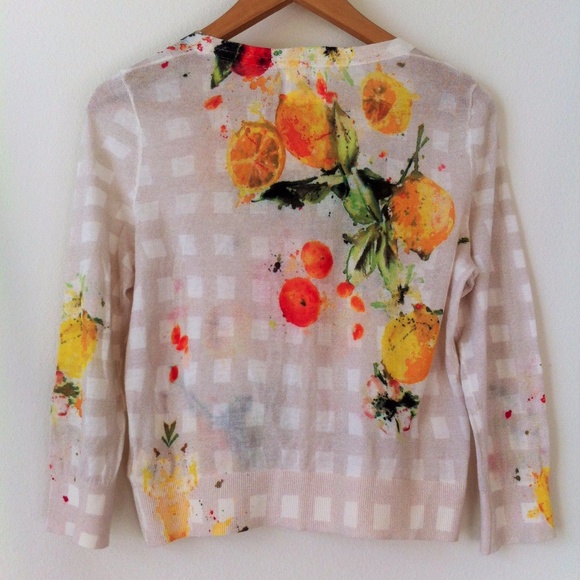 Anthropologie Citron Cardigan by HWR - Picture 4 of 5