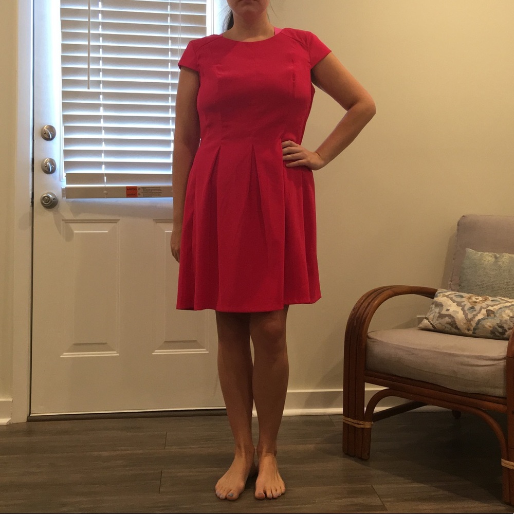 Hot pink dress