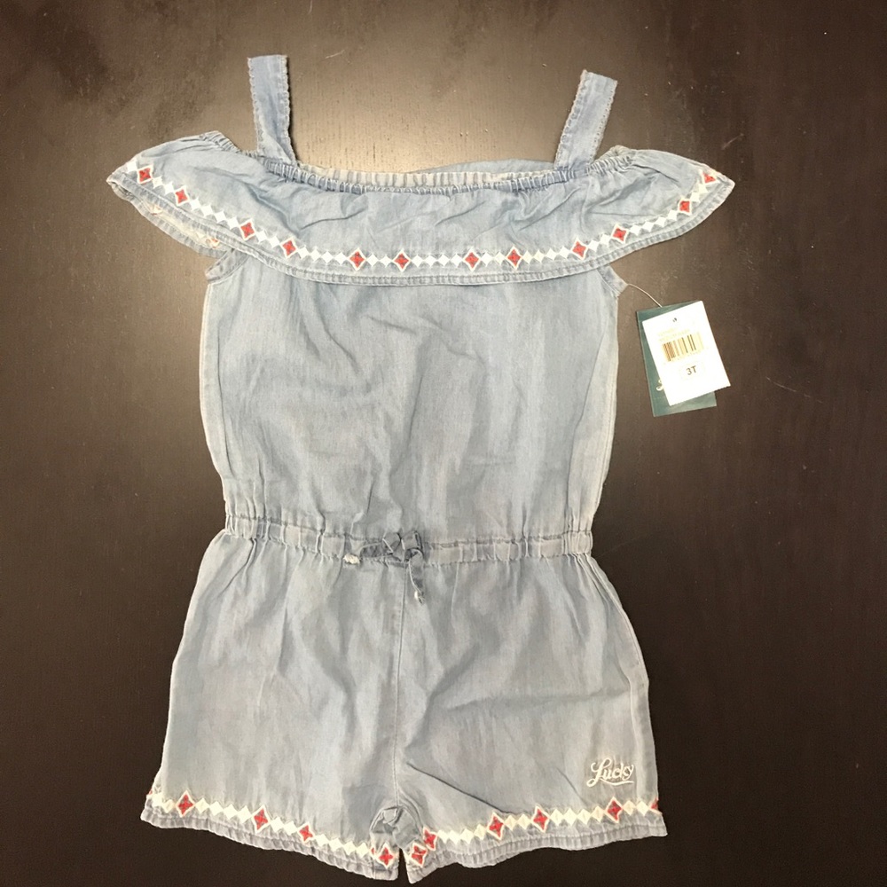 Girls denim romper 3t