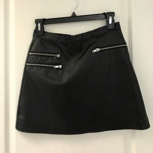 TopShop faux leather skirt!