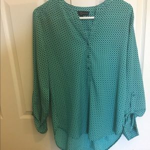 Green blouse