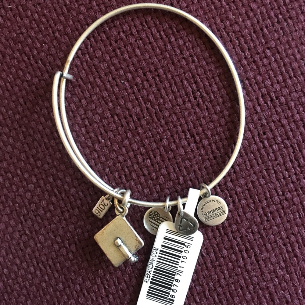 NWT Alex and Ani Graduation Cap Charm Bangle