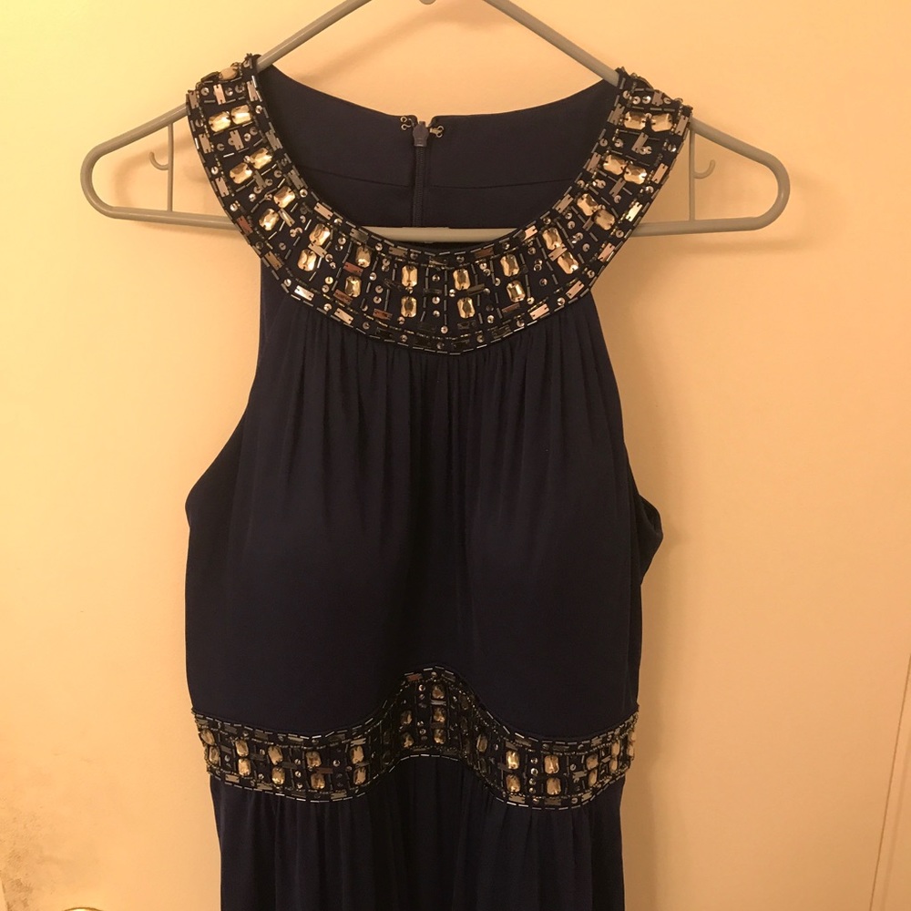 Long Navy Blue Gown