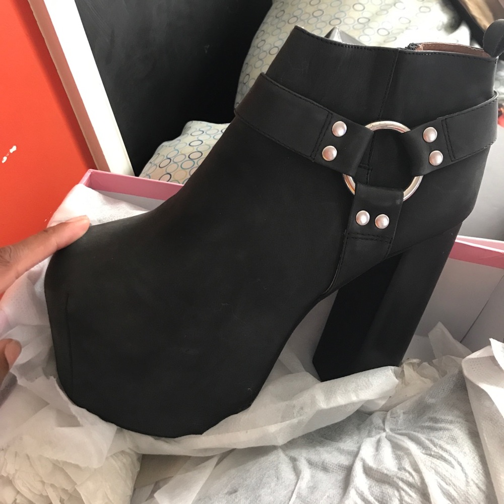 Jeffrey Campbell motorcycle boots