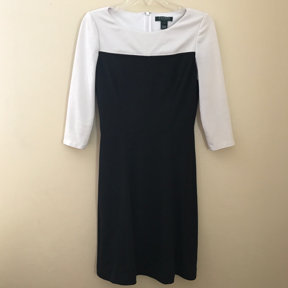 Ralph Lauren Color Block Midi Dress - Picture 2 of 4