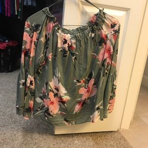 WHBM off the shoulder blouse