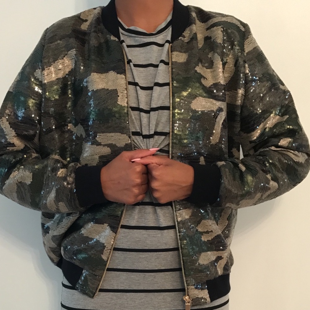 Army sequin bomber