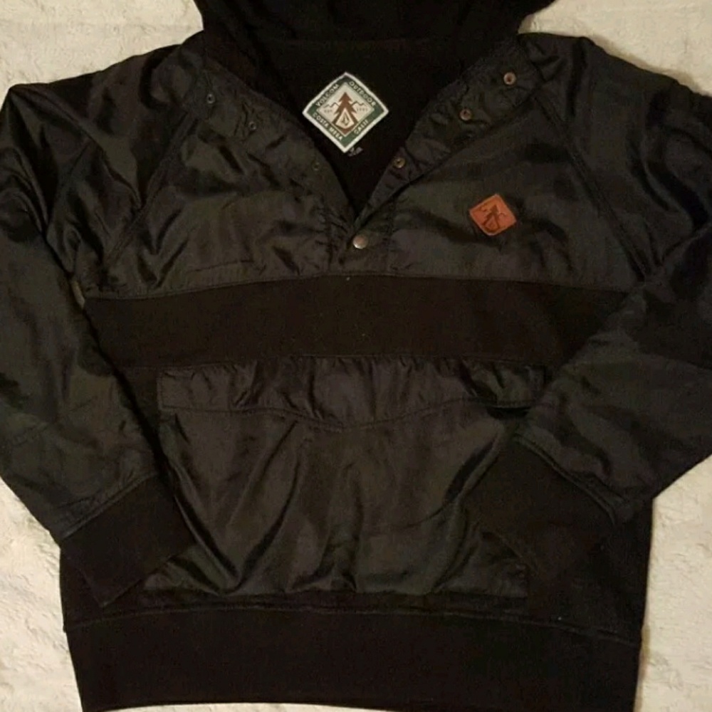 Mens Volcom Hooded Windbreaker, Small