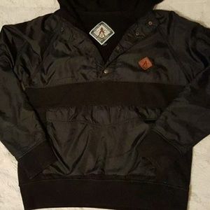 Mens Volcom Hooded Windbreaker, Small