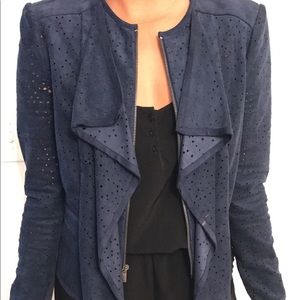 Stunning BCBG Max Azria suede sexy biker jacket
