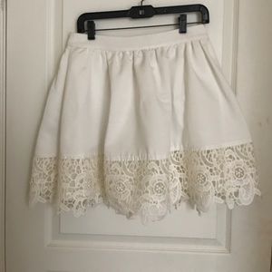 White skirt