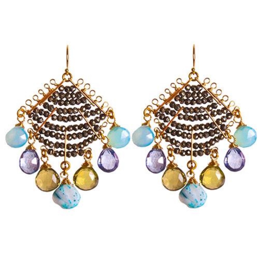 NEW! Catherine Page Battista Pyrite earrings