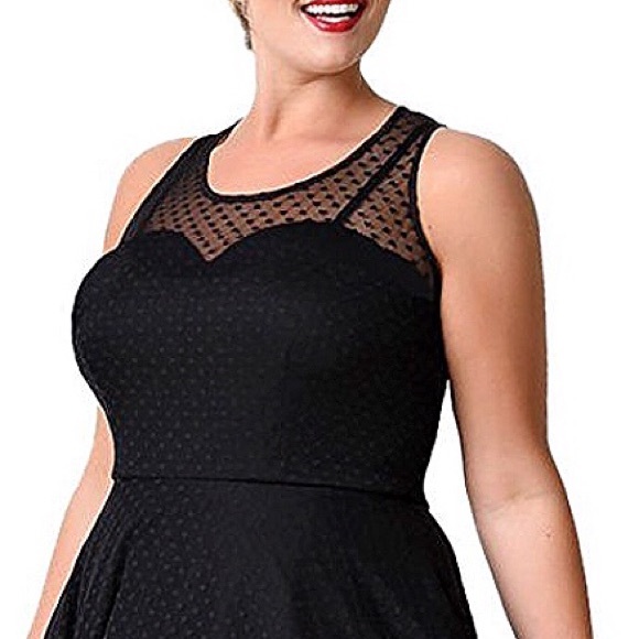 HP💐Regular/Plus "Marilyn" Polka Lace Dress,4-22W - Picture 5 of 8