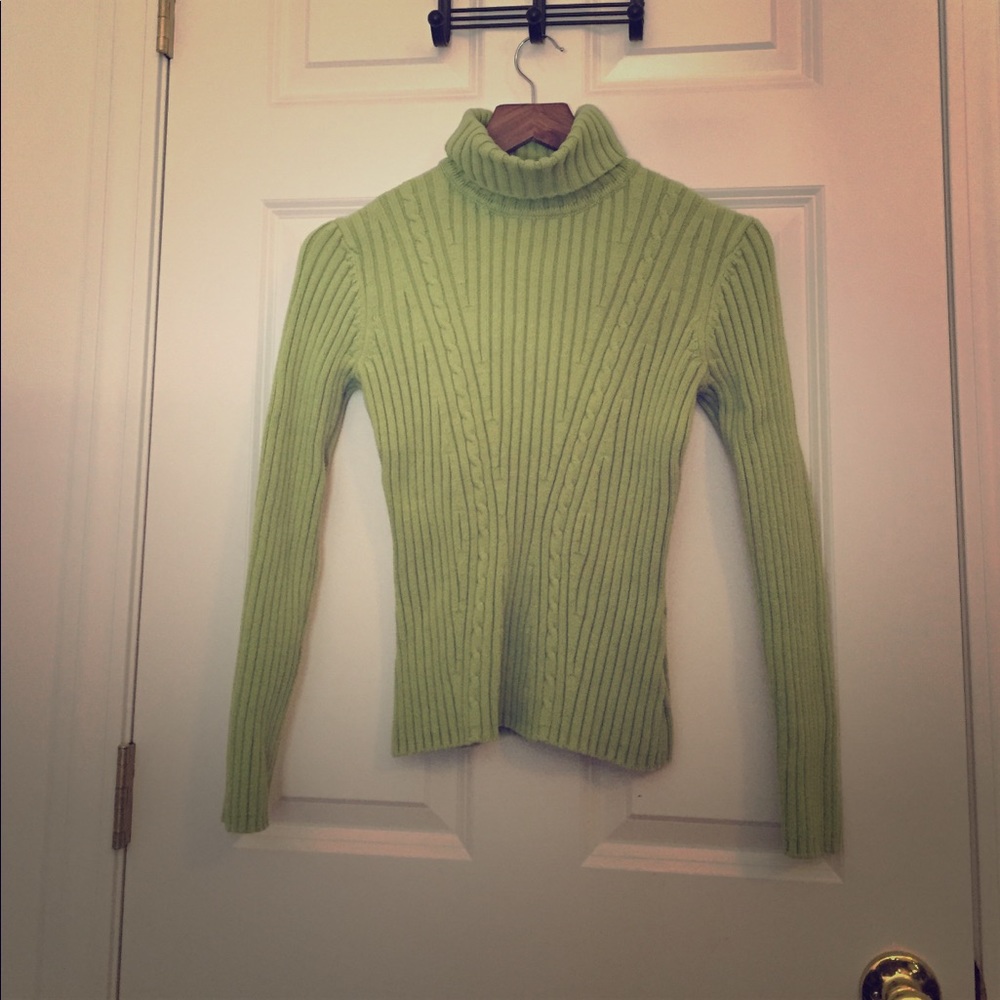 Lime Green Turtleneck