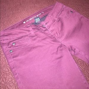 Celebrity pink Maroon skinnies