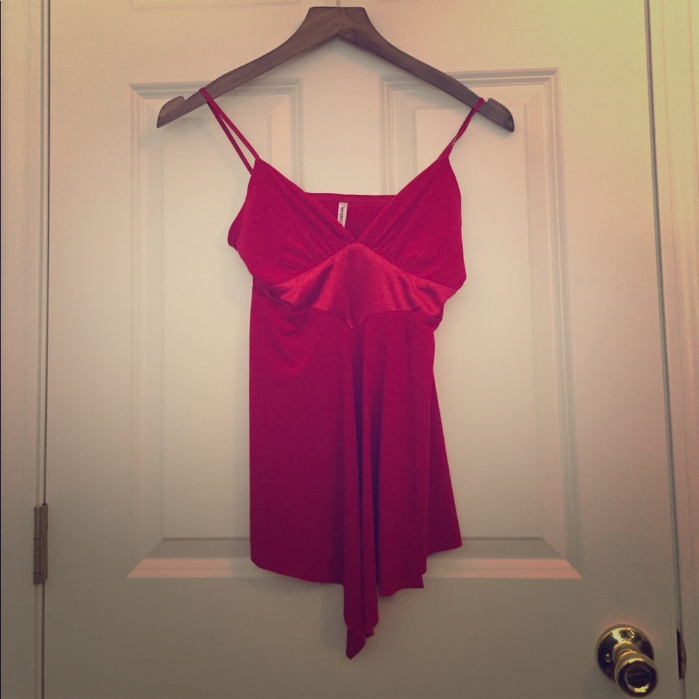 Red tank top
