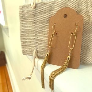 Gold Tassel Earrings