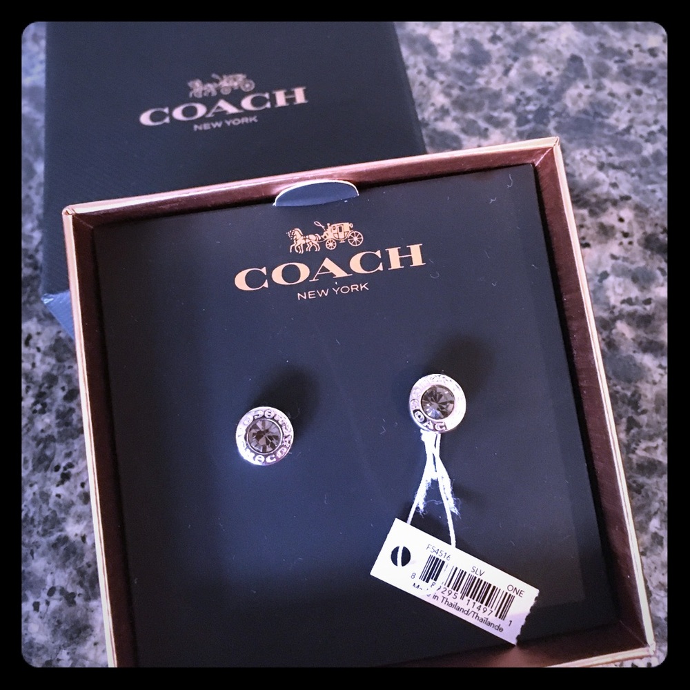 Sterling silver coach Earrings