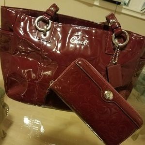 COACH SHOULDER BAG/WALLET