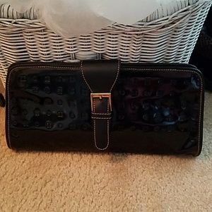 ARCADIA MADE IN ITALY LEATHER CLUTCH HANDBAG